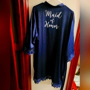 Maid of Honor Robe Navy Blue
